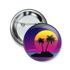 Закат в Майами в стиле ретро