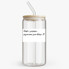 Банка с бамбуковой крышкой