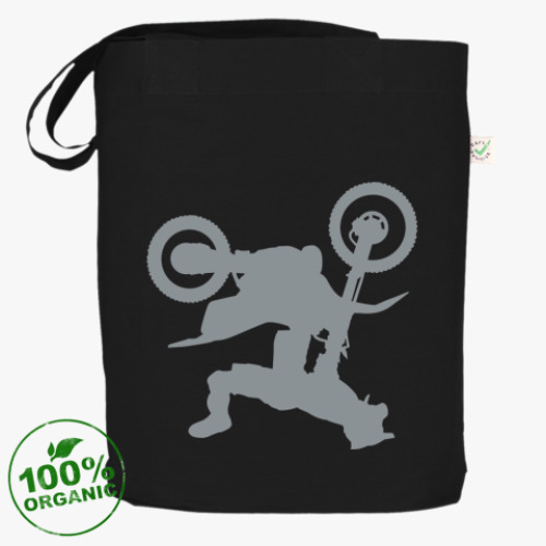 Сумка шоппер с принтом Мотокроссмен