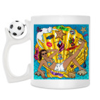 Кружка с футбольным мячиком