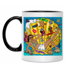 Кружка двухцветная