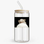 Банка с бамбуковой крышкой