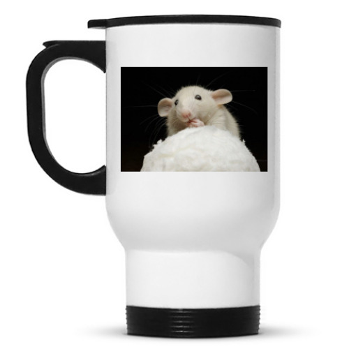 Кружка-термос с принтом Мышка