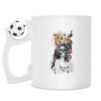 Кружка с футбольным мячиком