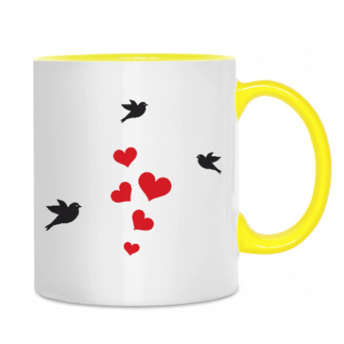 Кружка Кот и сердце