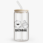 Банка с бамбуковой крышкой