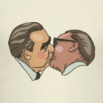 Картина брежнев целуется с хонеккером в третьяковской