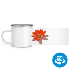 Кружка металлическая белая (круговая запечатка)