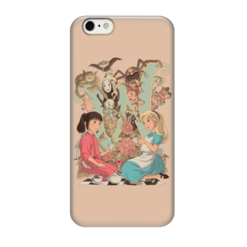 Чехол для iPhone 6/6s Wonderland Alice and Chihiro