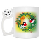 Кружка с футбольным мячиком