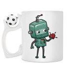 Кружка с футбольным мячиком