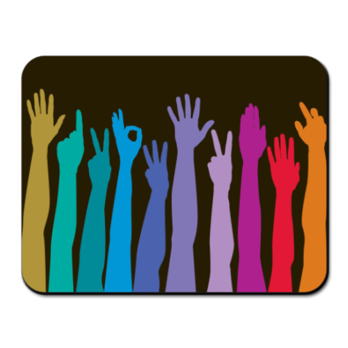 Коврик для мыши  Hands UP!