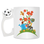 Кружка с футбольным мячиком