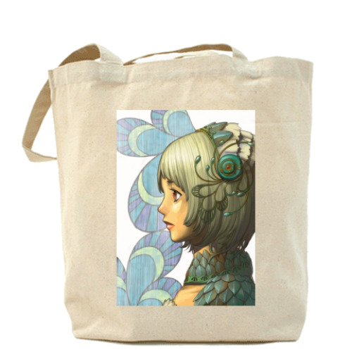 Сумка шоппер с принтом  GIRL