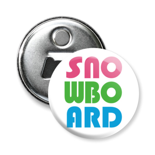 Магнит-открывашка с принтом sno