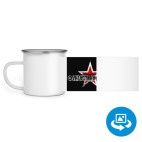 Кружка металлическая белая (круговая запечатка)