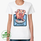 Женская футболка органик