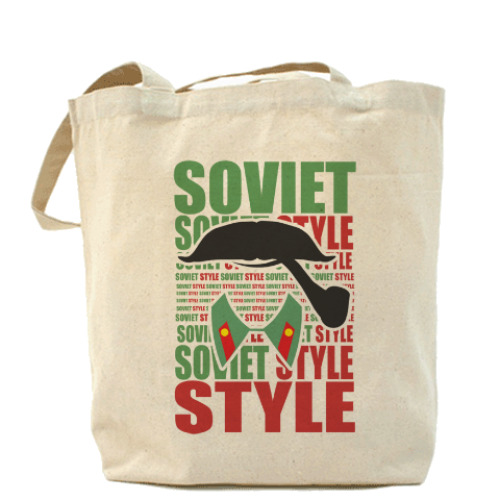 Сумка шоппер Soviet Style. Усы. Сталин.