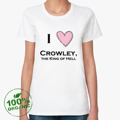 Женская футболка из органик-хлопка I Love Crowley