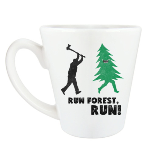 Чашка Латте Run forest run! New Year