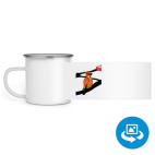 Кружка металлическая белая (круговая запечатка)