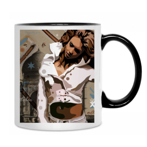 Кружка с принтом October