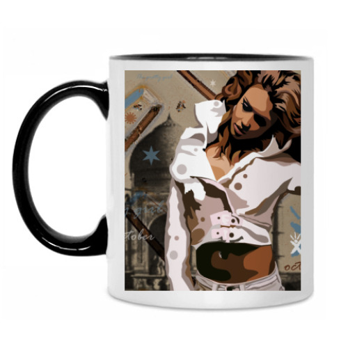 Кружка с принтом October