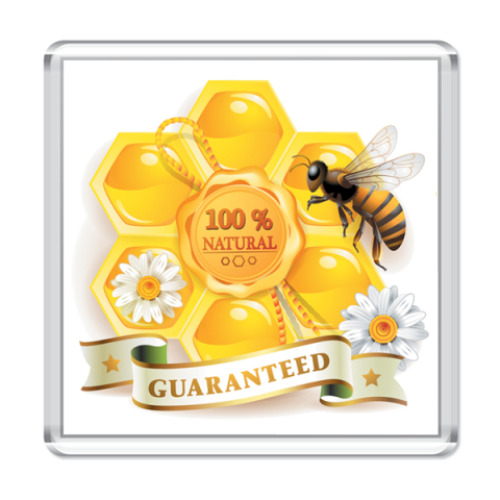 Магнит с принтом Мед