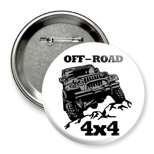 Значок 75мм Внедорожник 4x4