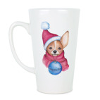 Новогодняя собачка с шариком