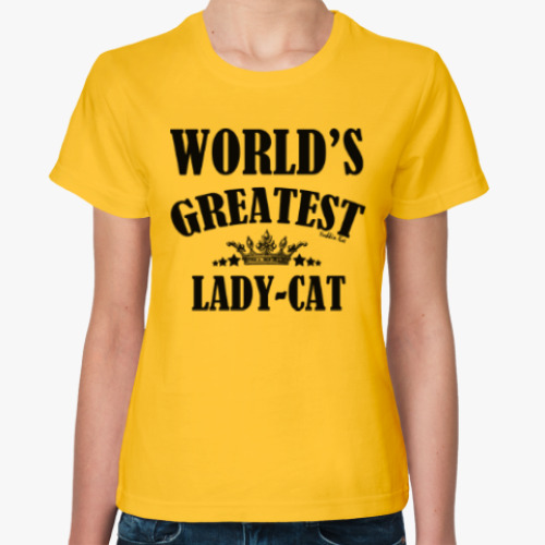 Женская футболка с принтом Лучшая в мире Кошка