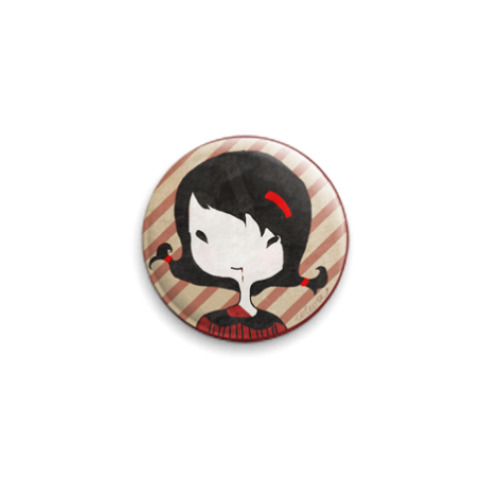 Значок 25мм с принтом little girl