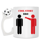 Кружка с футбольным мячиком