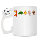 Кружка с футбольным мячиком