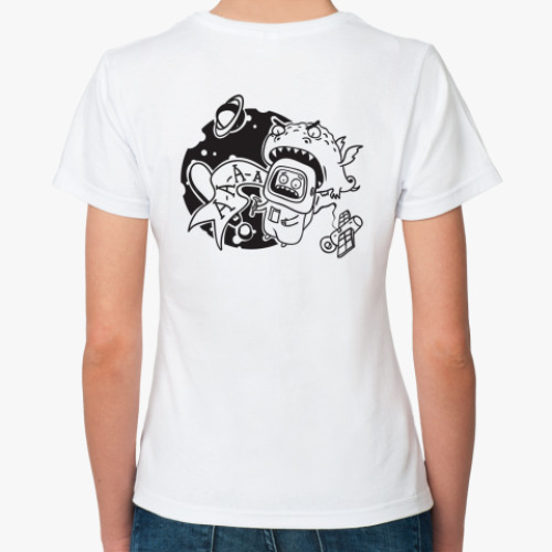 Классическая футболка с принтом Invasion