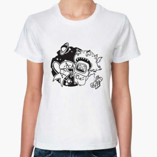 Классическая футболка с принтом Invasion