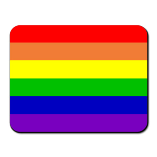 Коврик для мыши с принтом Радуга