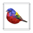 Птичка из полигонов