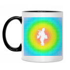 Кружка двухцветная