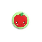 Значок 25 мм кавай яблоко