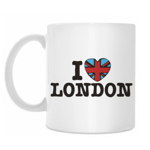 Кружка с принтом I love LONDON