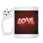 Кружка с футбольным мячиком