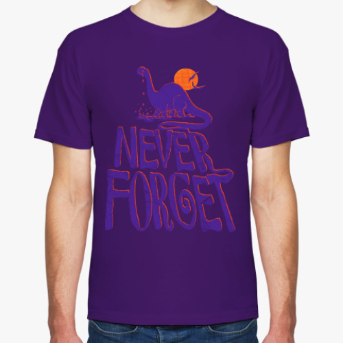 Футболка с принтом Помни динозавров