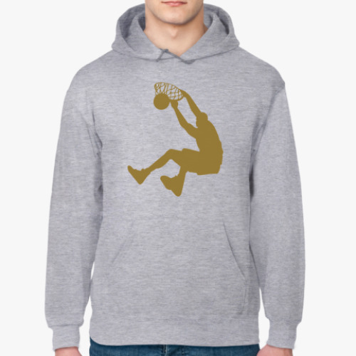 Толстовка худи с принтом Сверху