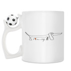 Кружка с футбольным мячиком