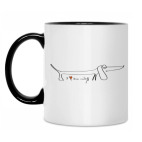 Кружка двухцветная