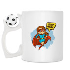 Кружка с футбольным мячиком