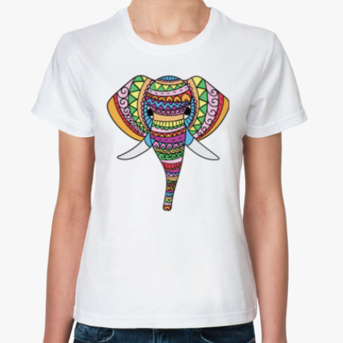 Классическая футболка Индийский слон