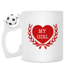 Кружка с футбольным мячиком