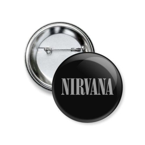 Значок 37мм с принтом  Nirvana